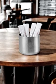 Paslanmaz Çelik Küçük Boy Stick Şekerlik 6x6CM I Restaurant Kafe Kantin Stick Şekerlik - 3