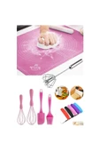 Hamur Seti Hamur Matı Oto Çırpıcı Fırça Spatula Set Çelik Hamur Spatulası 2li Çırpıcı Seti - 1
