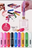 3 Adet Taşınabilir Mini Doldurmalı Parfüm Şisesi Cep Parfümü Seyahat Tipi Çanta Içi 5ml - 1