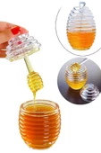 Kaşıklı Akrilik Bal Kavanozu - 1
