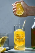 3'lü Termisil Cam Kupa Bardak I Isıya Dayanıklı Cam Kupa Bardak I Kahve Meşrubat Sunum Bardağı 380ML - 1