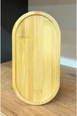 2 Adet Doğal Bambu Yağdanlık Altlığı ve Sunum Tabağı 20X10CM - 2