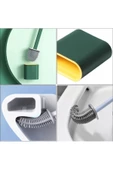 Silikon Banyo Tuvalet Klozet Fırçası Ve Tutucu Set thumbnail 2