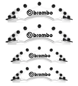 Fiat Uno Uyumlu Brembo Beyaz Kaliper Kapağı 4 Parça Ön Arka Set - 1