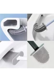 Silikon Banyo Tuvalet Klozet Fırçası Ve Tutucu Set - 2