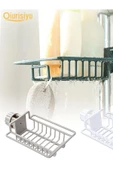 Musluk Yanı Süngerlik Ayarlı Sünger Askılığı Evye Süngerliği Banyo Mutfak Düzenleyici Plastik - 2