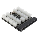 17 PORT Anakart Güç Çoklayıcı Led Ekran Voltmetre Göstergeli Güç Modülü Sunucu Kartı breakout port - 1