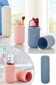 Seyahat Tipi Taşıma Kabı Smart Saklama Kabı Diş Fırçası, Makyaj, Gözlük Kutusu Organizer - 1