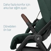 Maxi-Cosi Leona2 Çift Yönlü Uzatılabilir Sırt Desteği Tam Yatabilir Bebek Arabası Twillic Green - 11