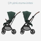 Maxi-Cosi Leona2 Çift Yönlü Uzatılabilir Sırt Desteği Tam Yatabilir Bebek Arabası Twillic Green - 8