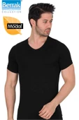 Berrak Erkek Modal V Yaka Kısa Kol Badi Tişört 1037 thumbnail 2