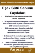 Premium Seri %100 Güzel Kokulu Organik Bitkisel El Yüz Vücut Saç Orijinal 3'lü Eşek Sütü Sabunu - 3