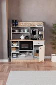 Evdemo Barista Kahve Köşesi Çok Amaçlı Dolap Atlantik Çam - 4