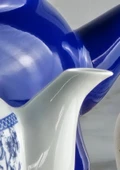 Alev Emaye Porselen Çaydanlık Takımı - Emaye Kettle Porselen Demlik - 3.5 Litre - 9