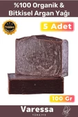 Premium Seri Organik Bitkisel %100 Doğal Güzel Kokulu El Yüz Saç Orijinal 5'li Argan Yağı Sabunu - 1