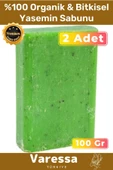 Premium Seri %100 Organik Güzel Kokulu Bitkisel Cilt Orijinal Nemlendirici 2'li Paket Yasemin Sabunu - 1