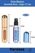 Deluxe Seri Doldurulabilir Parfüm Şişesi Cep Boy Kolay Taşınabilir Çanta İçi Mini 5 Ml 10 Adet - 3