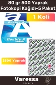 Özel Kırtasiye Serisi A4 80 gr Çok Kaliteli 2500 Yaprak Fotokopi Kağıdı 1 Koli 5 Paket - 1