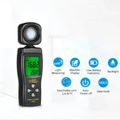 AS803 LCD Lüksmetre Dijital Işık Ölçer Lux Metre Uv Metre Radiometer Photometre - 5