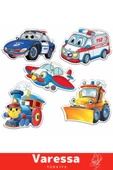 Premium Eğitici Seri 18 Ay Üstü Zeka Geliştirici  El Göz Koordinasyonu Baby Puzzle Sevimli Araçlar - 3