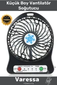 Premium Seri 3 Kademeli Sessiz Taşınabilir Mini Fan Şarjlı Pervaneli Soğutucu Küçük Vantilatör - 1