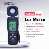 AS803 LCD Lüksmetre Dijital Işık Ölçer Lux Metre Uv Metre Radiometer Photometre - 4