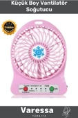 Premium Seri 3 Kademeli Sessiz Taşınabilir Mini Fan Şarjlı Pervaneli Soğutucu Küçük Vantilatör - 1