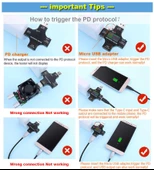 USB 3.0 Type-C DC Dijital Volt-Ampermetre Gerilim Akım Ölçüm Aleti - 7