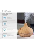550 ml Aroma Difüzörü Buhar Ultrasonik 7 Renk Led Işıklı Aromatik Oda Kokusu Hava Nemlendirici - 6