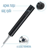 Ayt T5 5 MP Kamera 3.5mm Lens Şarjlı Wifi Görüntülü Kulak Temizleyici Beyaz Renk Endoskopik Kulak Temizleyici - 5