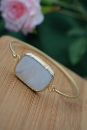 STONEAGE Bayan Bileklik Altın Kaplama Sedef Taşlı thumbnail 6