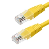 Ayt 1.5 Metre Sarı 24 Awg Cat5 Ethernet Kablosu 150 Cm Jack Soketleri Takılı Hazır İnternet Kablosu - 1