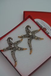 STONEAGE Deniz Yıldızı Zirkon Taşlı Bayan Küpe thumbnail 2