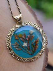 STONEAGE Gerçek Çiçek El Yapımı Bayan Yaşayan Kolye thumbnail 7