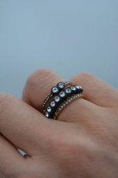 STONEAGE Elmas Montör Model Bronz Zirkon Taşlı Ayarlanabilir Üçlü thumbnail 1