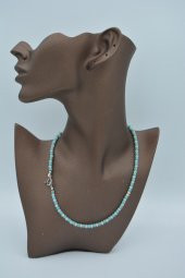 STONEAGE Çek Kristali ve Turkuaz Taşlı Nazara Karşı Şifa Kolyesi thumbnail 2