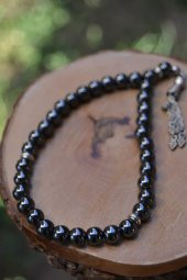 STONEAGE Erkek Tespih Gri Hematit Doğal Taş thumbnail 1