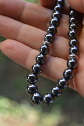 STONEAGE Erkek Tespih Gri Hematit Doğal Taş thumbnail 2