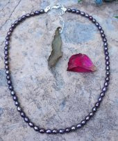 STONEAGE Doğal Taş Siyah İnci Bayan Kolye - 2