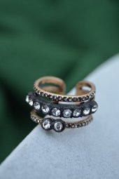 STONEAGE Elmas Montör Model Bronz Zirkon Taşlı Ayarlanabilir Üçlü thumbnail 7