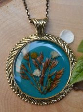 STONEAGE Gerçek Çiçek El Yapımı Bayan Yaşayan Kolye thumbnail 1