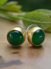 STONEAGE El Sıvaması Yeşim Doğal Taş Bayan Küpe thumbnail 4