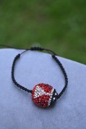 STONEAGE El Yapımı Uğur Böceği Makrome Bileklik thumbnail 6