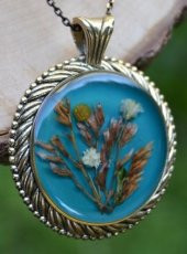 STONEAGE Gerçek Çiçek El Yapımı Bayan Yaşayan Kolye thumbnail 6