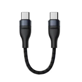 Coofbe Super Şarj 5A 66W Type-C Şarj Kablosu Kısa Type-C Powerbank Şarj Kablosu Örgü Kopmaz Kablo - 1