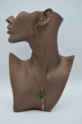 STONEAGE İkili Gül Goncası Bayan Kolye El Yapımı thumbnail 2