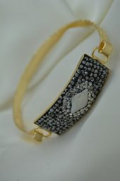 STONEAGE Gerçek İncili ve Zirkon Taşlı El Yapımı Özel Tasarım Bileklik thumbnail 5