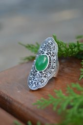 STONEAGE Hint Gümüşü Bohem Ayarlanabilir Bayan Yüzük Minik Toplu thumbnail 1