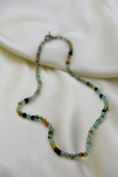 STONEAGE Gerçek Jade Ceyt Yeşim Taşlı Şifa Kolyesi - 4