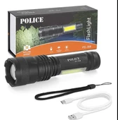Polıce PS-358  Zoom  Gövdede Işık Şarjlı Led El Feneri - 1